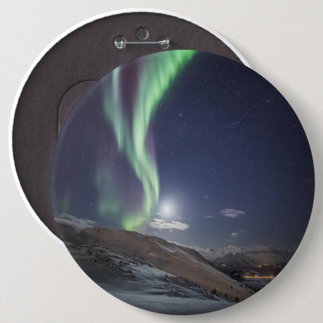 Polarlicht Norwegen Button (Vorne & Hinten)