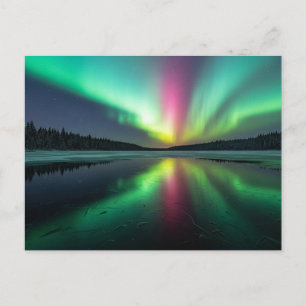 Polarlicht Postkarte