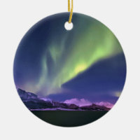 Polarlicht über Lyngenfjorden Norwegen