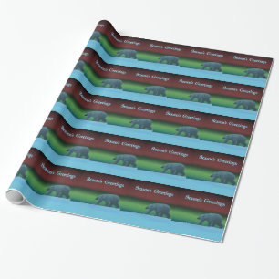 Polarlichter Geschenkpapier