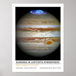 Polarlichter in Jupiters Atmosphäre Poster