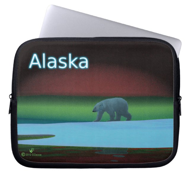 Polarlichter Laptopschutzhülle (Vorderseite)
