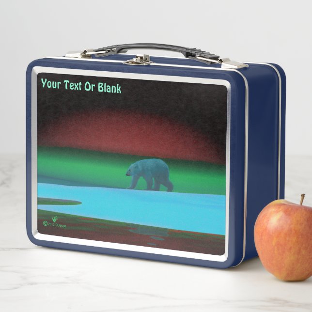 Polarlichter Metall Lunch Box (Beispiel)
