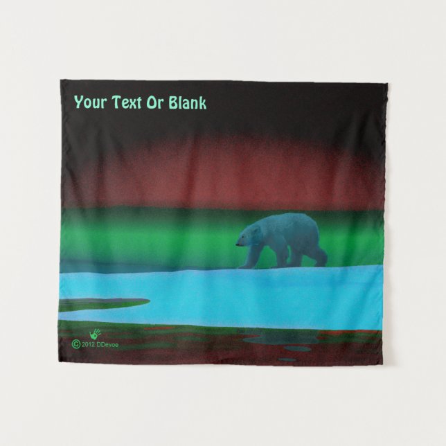 Polarlichter Wandteppich (Vorderseite (Horizontal))