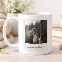 Polaroid-Foto-Kaffeetasse | Individuelle Vintage-K