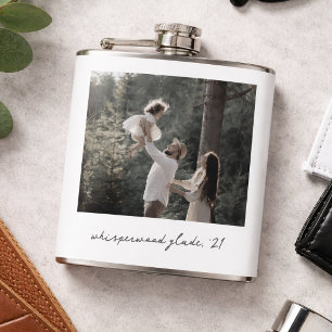 Polaroid Foto-Trinkflasche   Individuelle Vintage  Flachmann