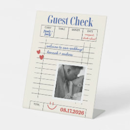 POLAROID Gästequittung Sockelschild