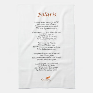 Polarstern-Gedicht auf Geschirrtuch