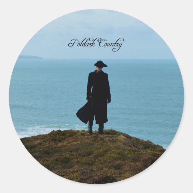 Poldark Country Foto Cornwall England Runder Aufkleber (Vorderseite)