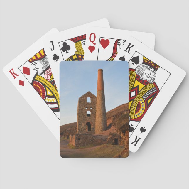 Poldark Land-Bergwerk ruiniert Cornwall England Spielkarten (Rückseite)