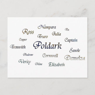 Poldark Namen Postkarte