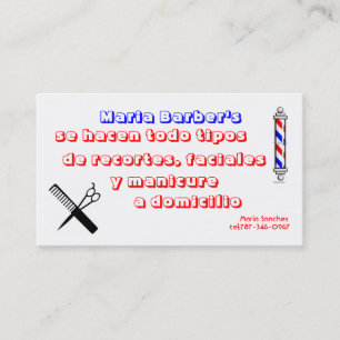 pole barber,… visitenkarte