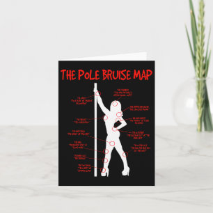Pole Bruise Wear Dance Outfit Tanzkleidung Fitness Karte