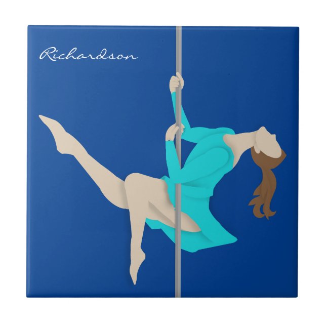 Pole Fitness Fliese (Vorderseite)