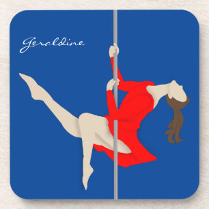 Pole Fitness Getränkeuntersetzer