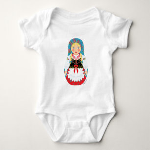 Pole Matryoshka Baby Bodysuit Strampler