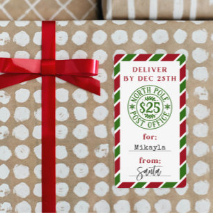 Pôle Nord de Noël de Père Noël Sticker cadeau