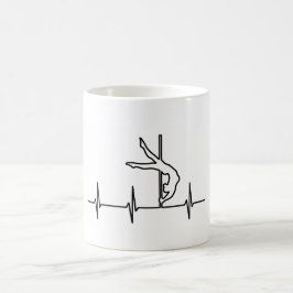 Pole-Tanz-Herzschlag-Kaffee-Tasse Kaffeetasse