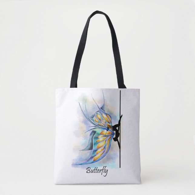 Pole-Tanz-Schmetterlings-Pose mit Schmetterling Tasche (Vorderseite)