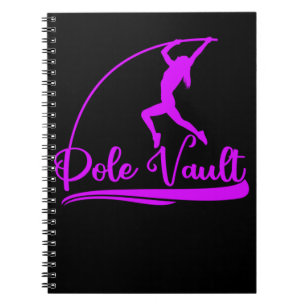Pole Vaull Girl Pole Vault Athlete Notizblock