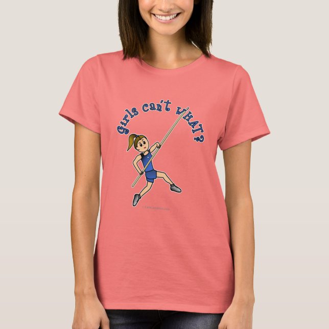 Pole Vault - Blau (hell) T-Shirt (Vorderseite)