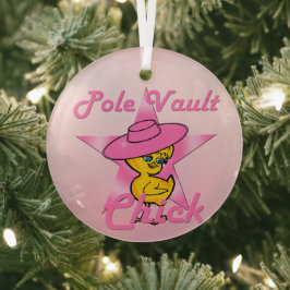 Pole Vault Chick #8 Ornament Aus Glas