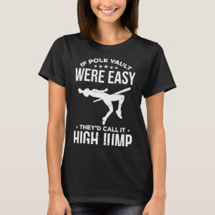 Pole Vault für Athletics Bar High Jumper Track und T-Shirt