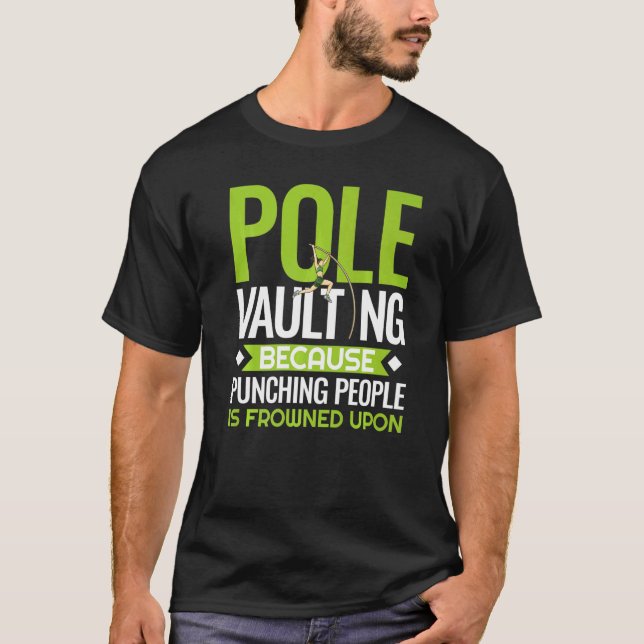 Pole Vaulting Anfänger Vault Jumping Trainer Vault T-Shirt (Vorderseite)