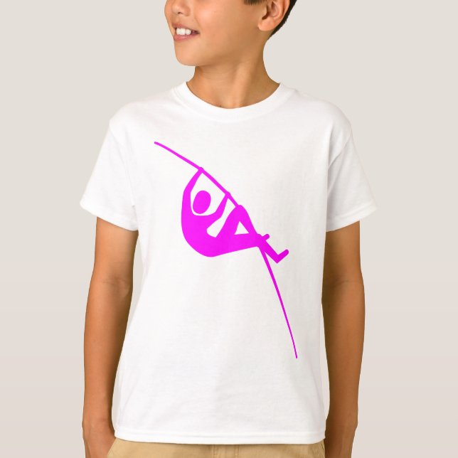 Pole Vaulting - Magenta T-Shirt (Vorderseite)
