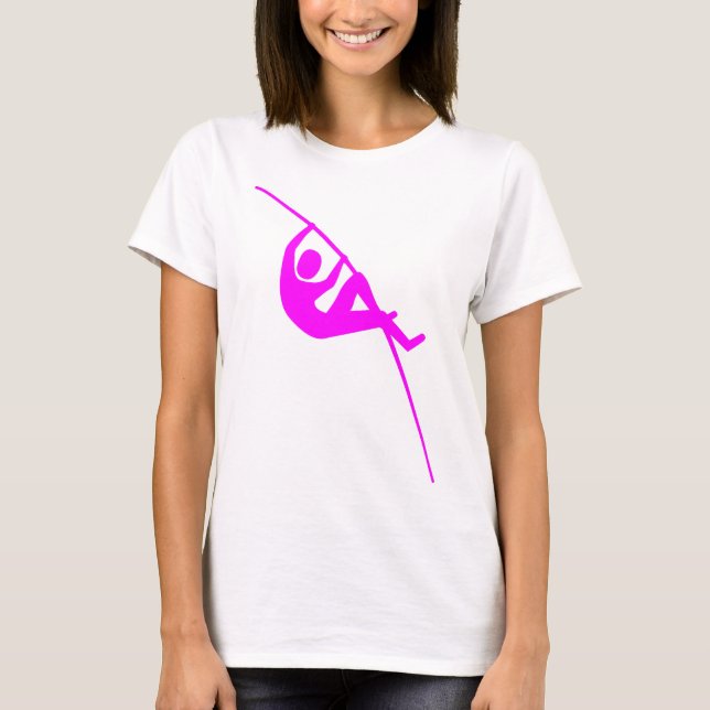 Pole Vaulting - Magenta T-Shirt (Vorderseite)