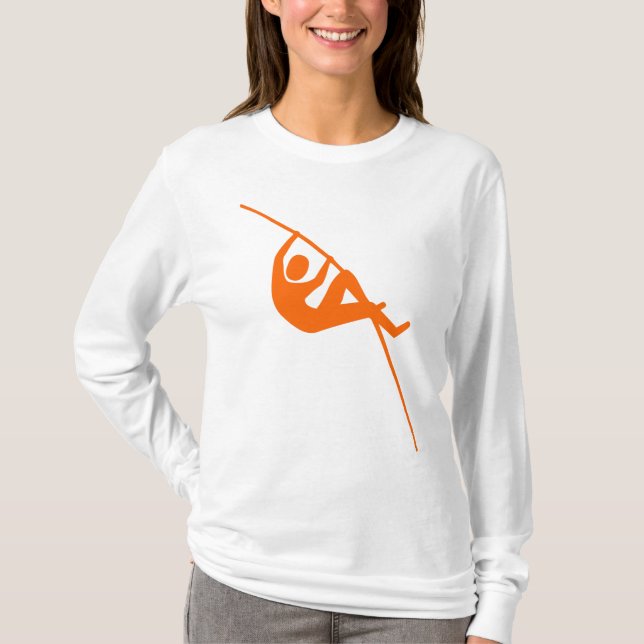 Pole Vaulting - Orange T-Shirt (Vorderseite)
