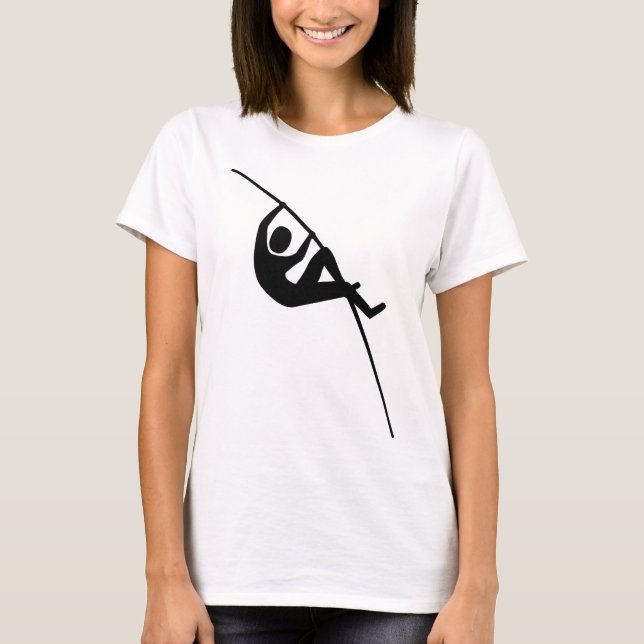 Pole Vaulting - Schwarz T-Shirt (Vorderseite)