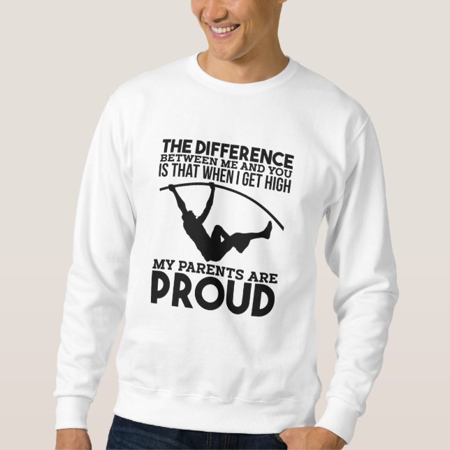 Pole Vaulting Sport Sweatshirt (Vorderseite)