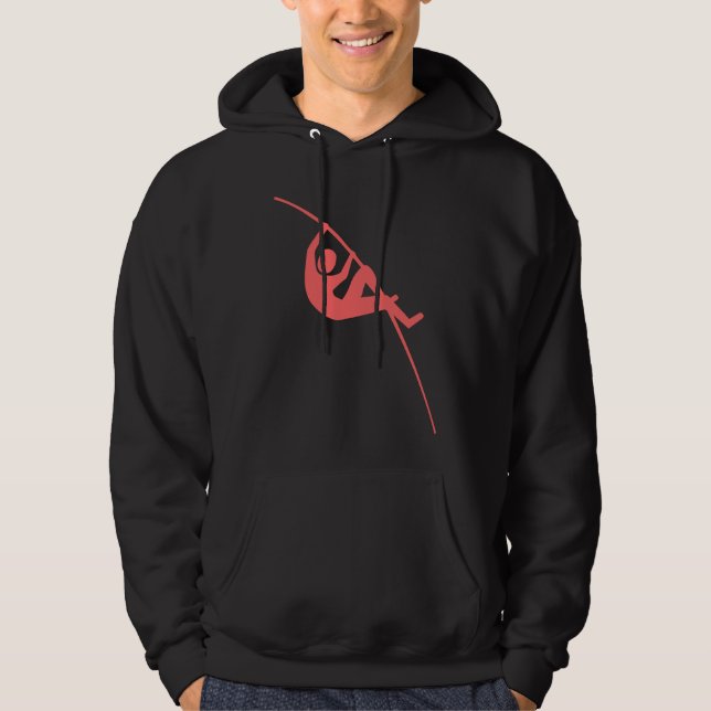 Pole Vaulting - Tropisches Rosa Hoodie (Vorderseite)
