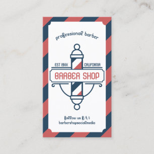 Pole Vintag Barbershop Visitenkarte