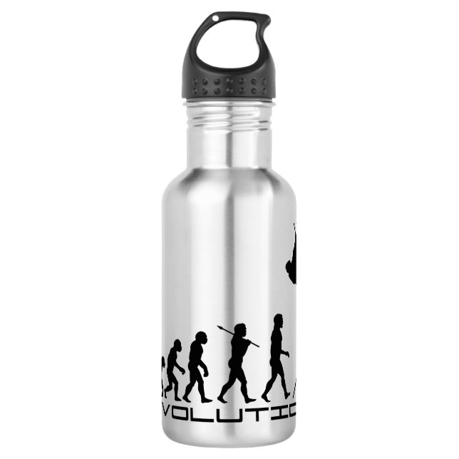 Pole-Wölbungs-Sport-Evolutions-Kunst Trinkflasche (Vorderseite)