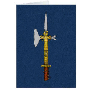 Poleaxe Edward IV Grußkarte