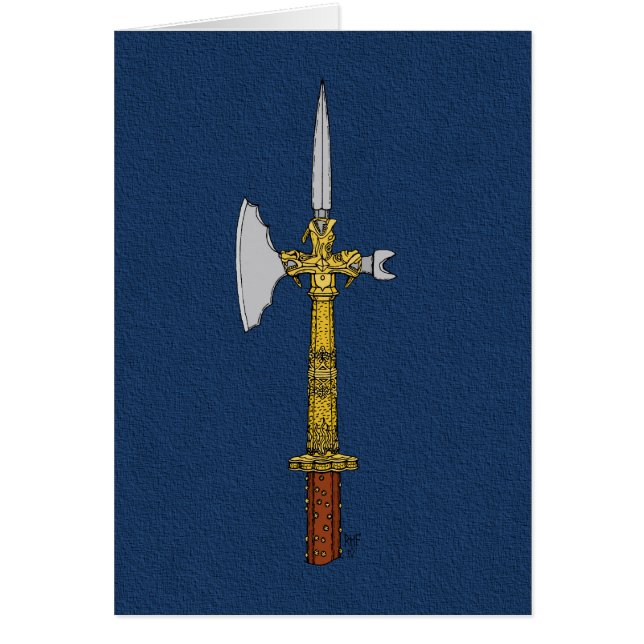 Poleaxe Edward IV Grußkarte (Vorne)