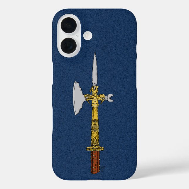 Poleaxe von Edward IV Case-Mate iPhone Fall 16 Hülle (Rückseite)
