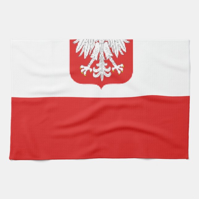 Poleflagge Geschirrtuch (Horizontal)