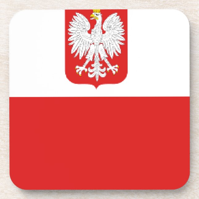 Poleflagge Untersetzer (Vorderseite)