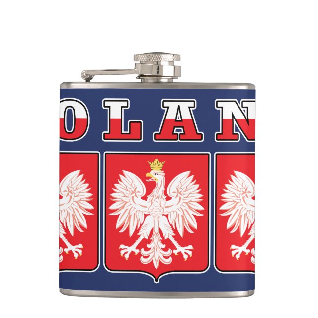 Polen - Adelsflagge Flachmann (Vorderseite)