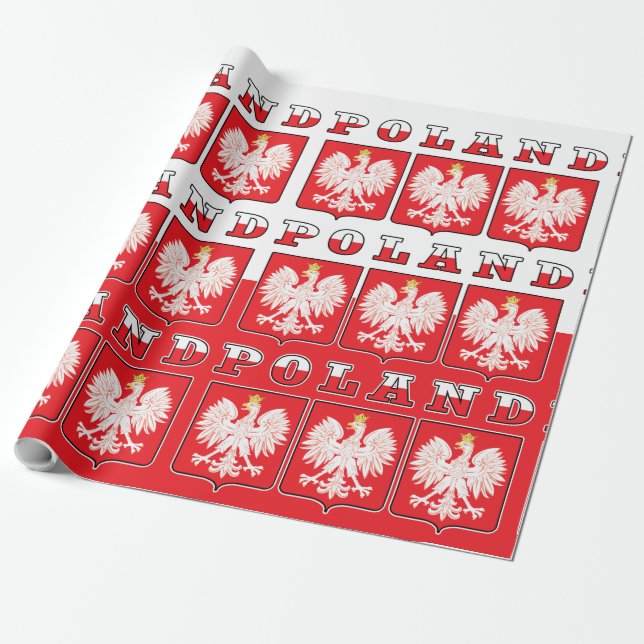 Polen - Adelsflagge Geschenkpapier (Ungerollt)