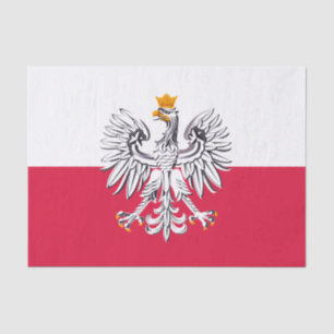 Polen, Adler, Polnische Flagge Tissue-Papier Seidenpapier