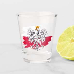 Polen, Adler Shotglas, Patriotische polnische Flag Schnapsglas
