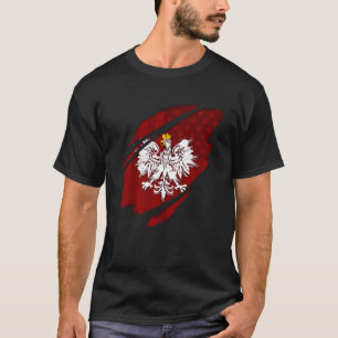 Polen Adlerhemd für einen Amerikaner mit polnische T-Shirt