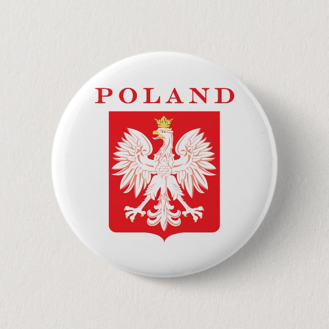 Polen Adlerschild Button (Vorderseite)