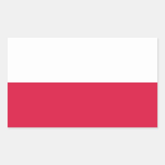 Polen Aufkleber für Flaggen* (Vorderseite)