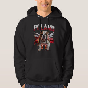 Polen Bulldoggen Stolz Hunde Liebhaber Bekleidung Hoodie