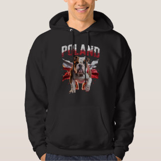 Polen Bulldoggen Stolz Hunde Liebhaber Bekleidung Hoodie
